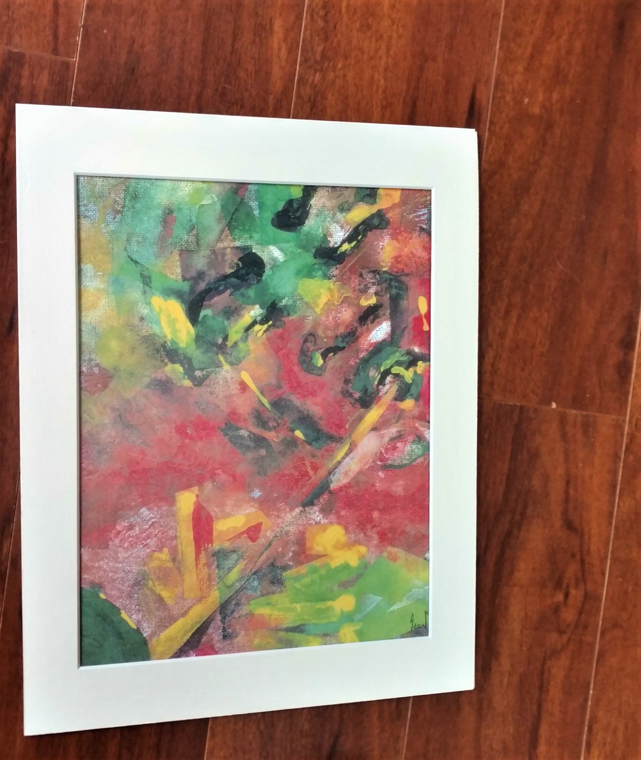 Colorful Trumpet 11" x 14" Matted Print