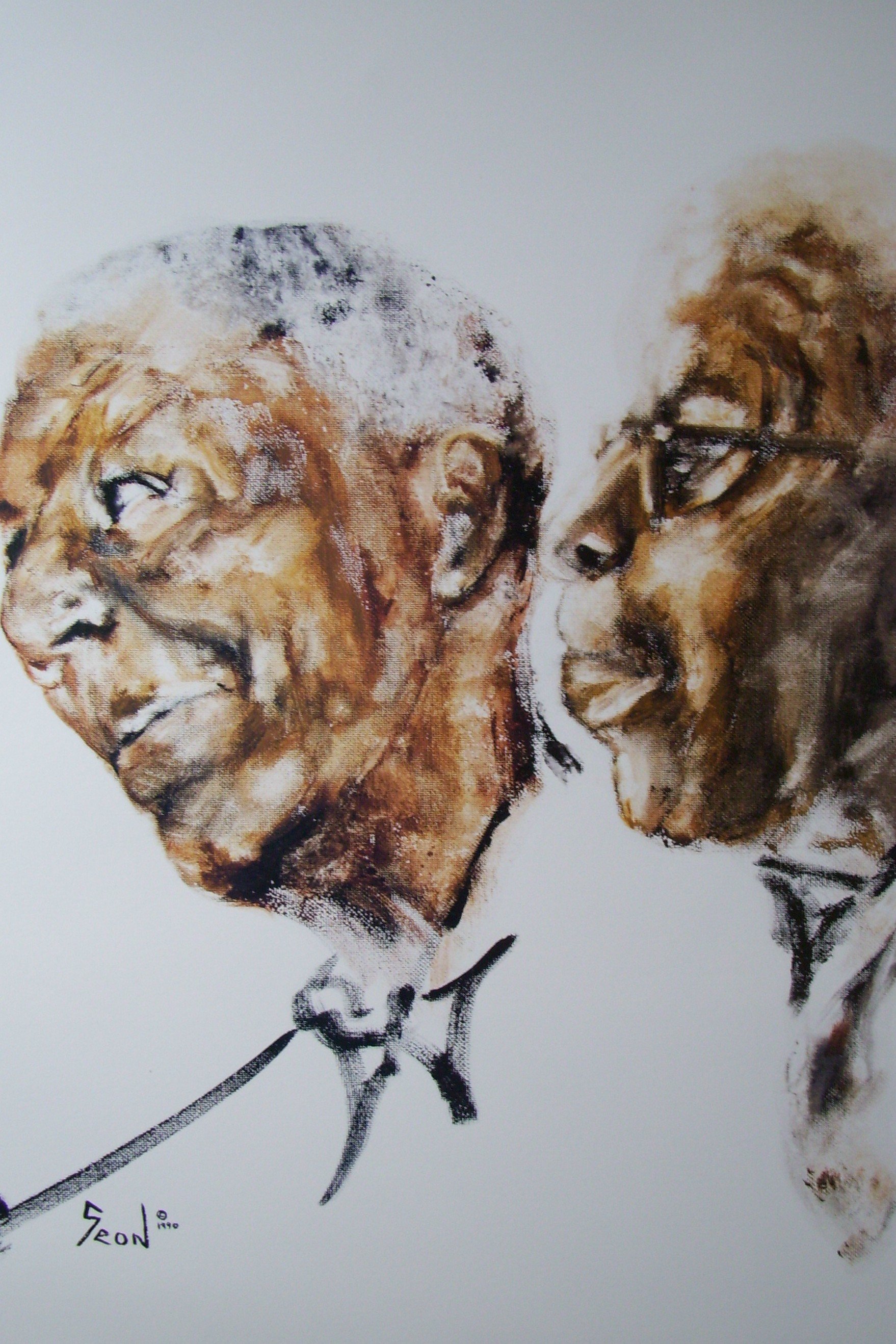Sidney Bechet and Willie 'The Lion' Smith 18" x 24" Lithograph