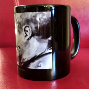 B/W Trumpet Player 11 oz Ceramic Mug