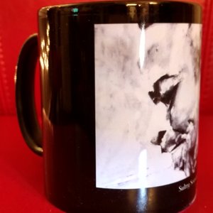B/W Trumpet Player 11 oz Ceramic Mug