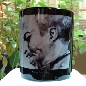 B/W Trumpet Player 11 oz Ceramic Mug