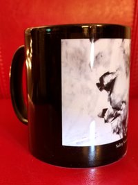 B/W Trumpet Player 11 oz Ceramic Mug