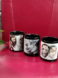 B/W Trumpet Player 11 oz Ceramic Mug