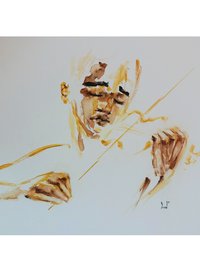 Violinist - 16" x 20" Watercolor Original