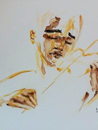 Violinist - 16" x 20" Watercolor Original