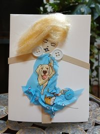 Retriever Dog Dress/Blue Cypress
