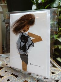 White Feline Dress/BW Bouquet