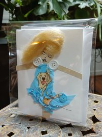 Retriever Dog Dress/Blue Cypress