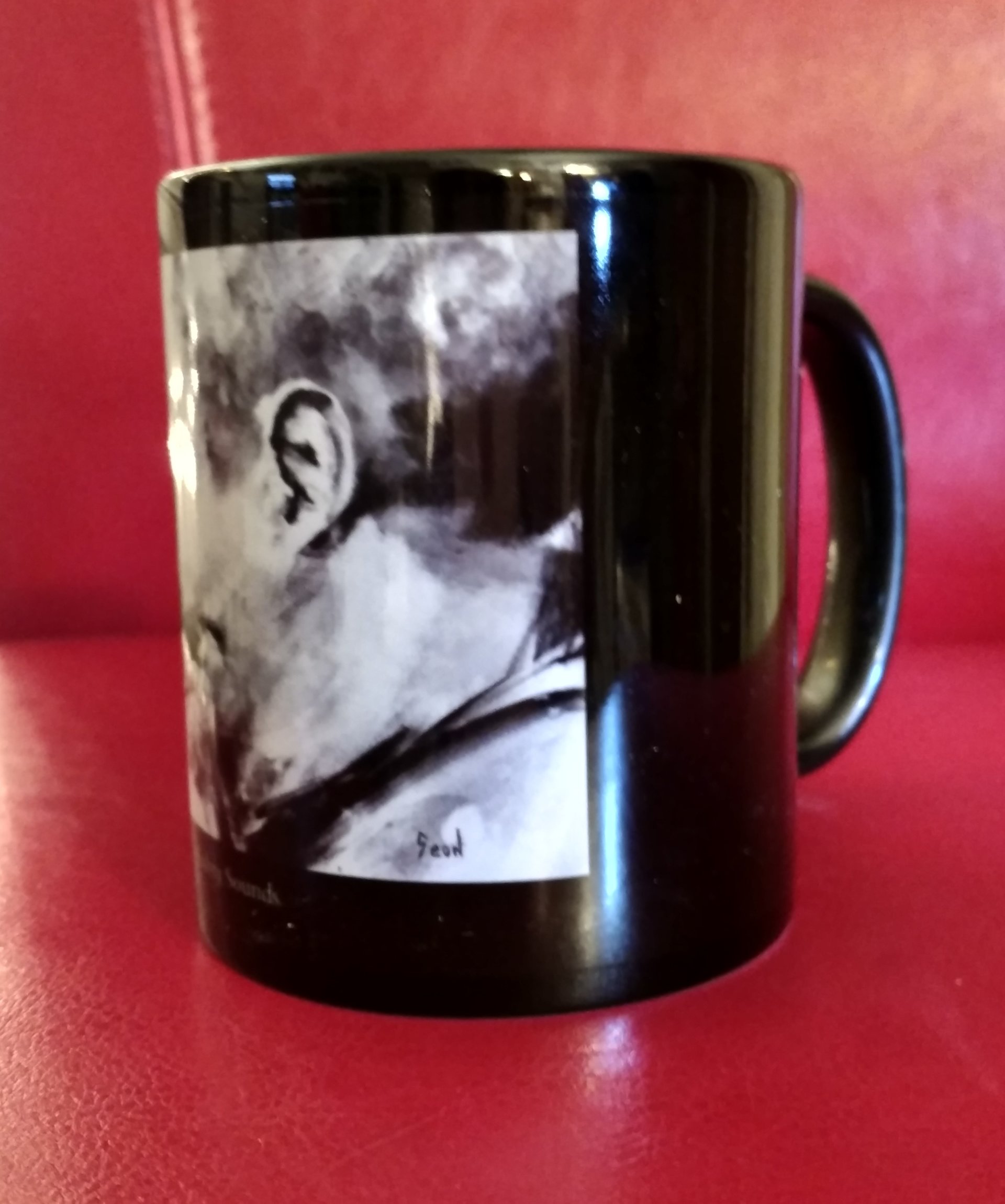 B/W Trumpet Player 11oz Ceramic Mug