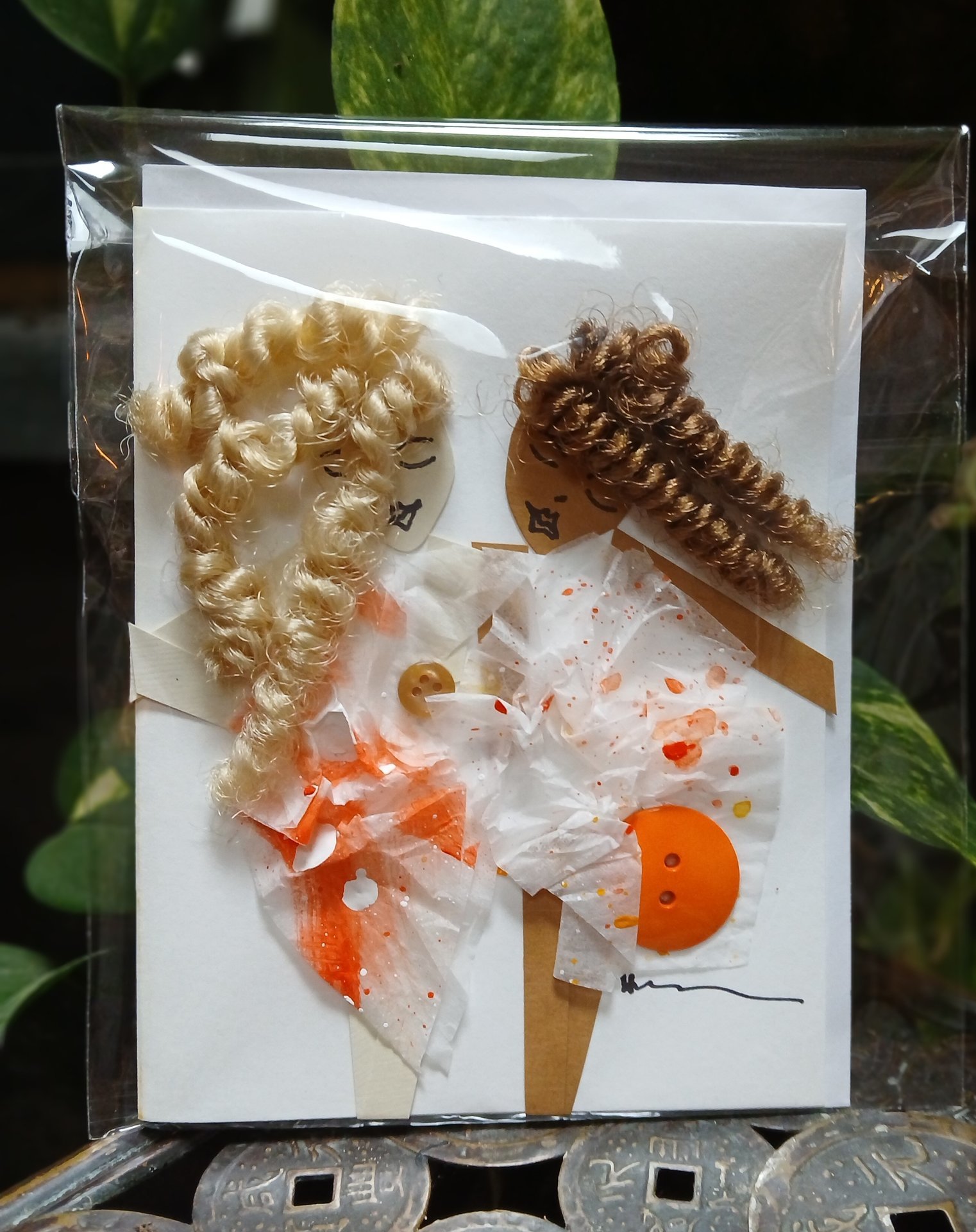 Orange and White Florals