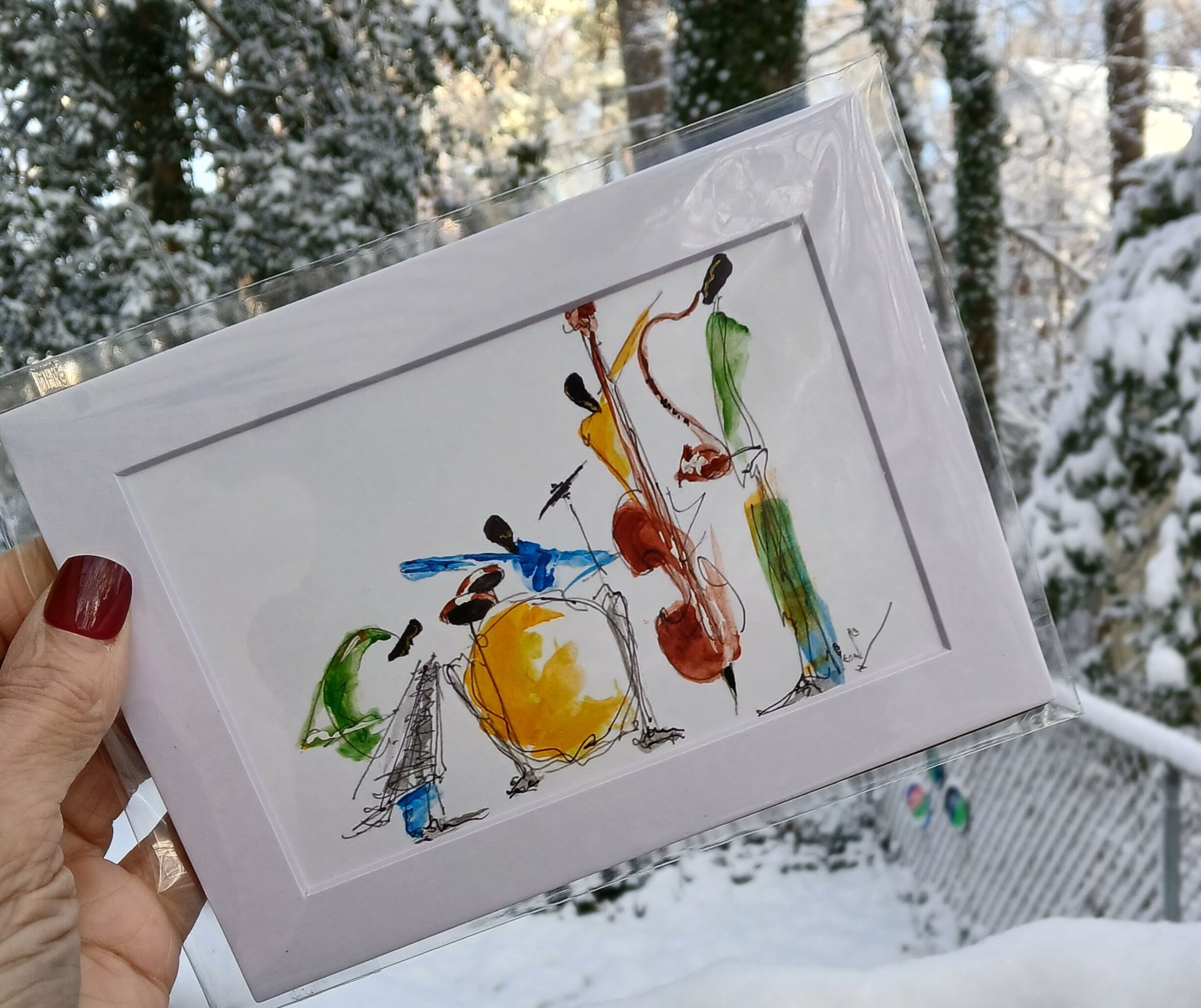 Lined Abstracted Quartet 