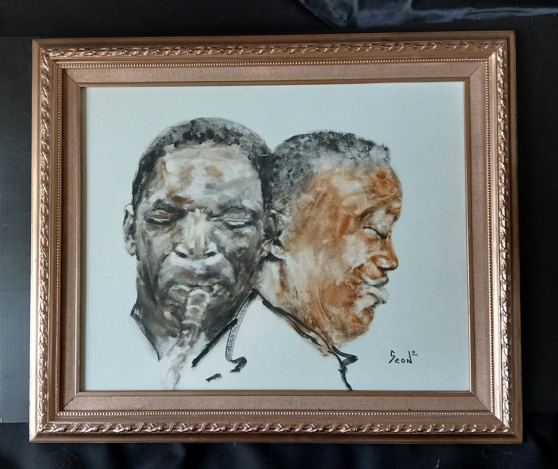 John Coltrane and Accompanist 16" x 20" Original