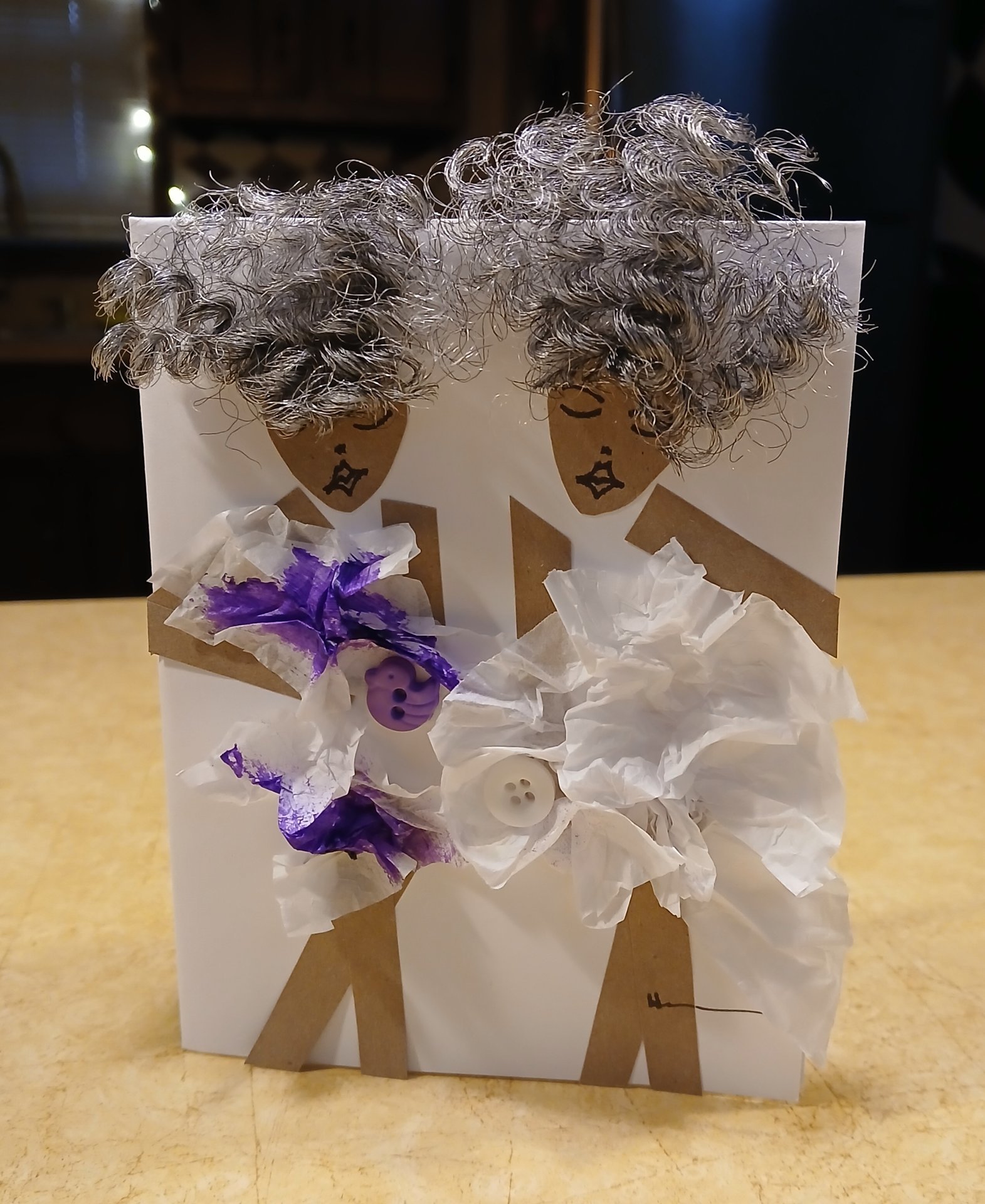 Purple and White Silver Haired Delilahs