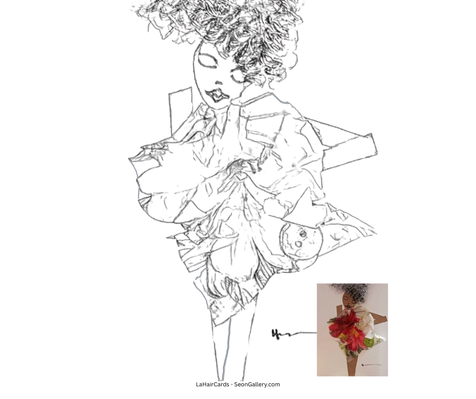 Floral Dress Coloring Page