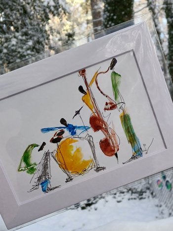 Lined Abstracted Quartet 