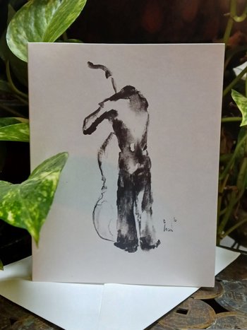 Back Bass 4" x 6" Greeting Card