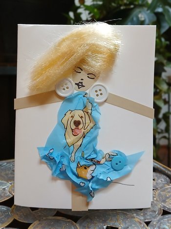 Retriever Dog Dress/Blue Cypress