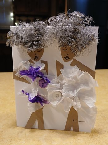 Purple and White Silver Haired Delilahs