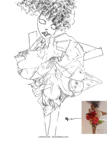 Floral Dress Coloring Page