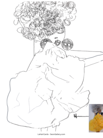 Yellow Dress Coloring Page